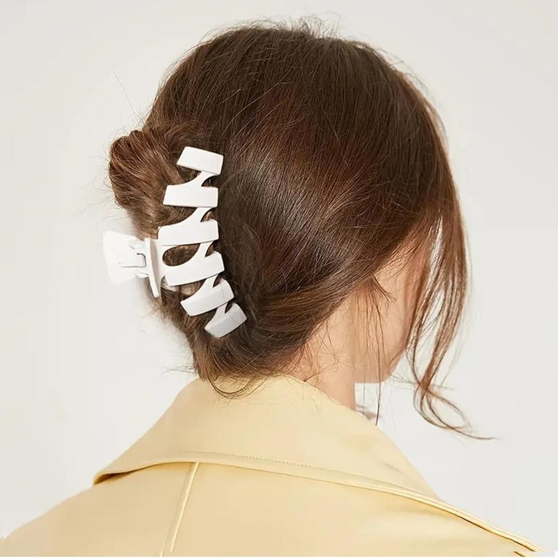 Sunolga 8PCS Hair Clips for Women, Flower Claw Clips for Thick Hair, Non-Slip Hair Accessories with Multi-Styles, Neutral Colors Hair Claw Clips and Variety Pack, Ideal for Girls - Image 5
